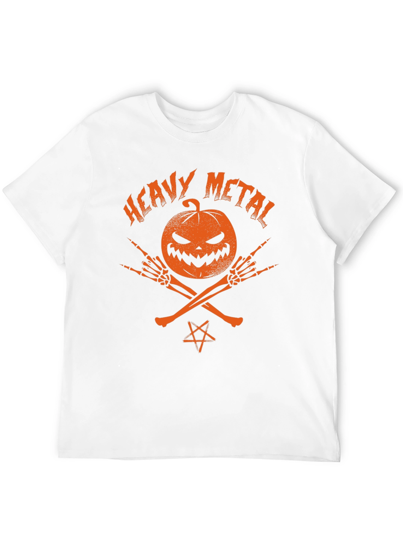 Heavy Metal Halloween Pumpkin T-Shirt