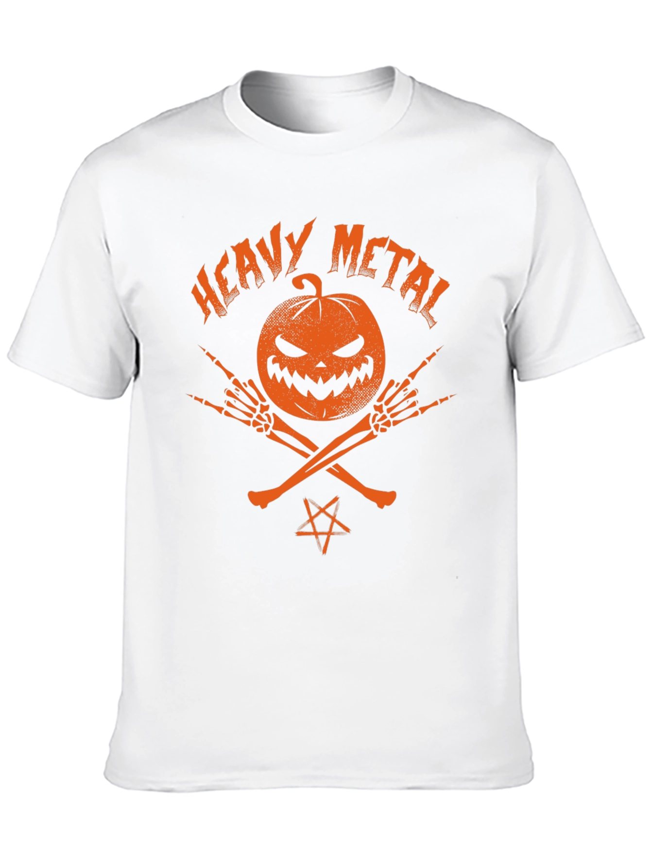 Heavy Metal Halloween Pumpkin T-Shirt
