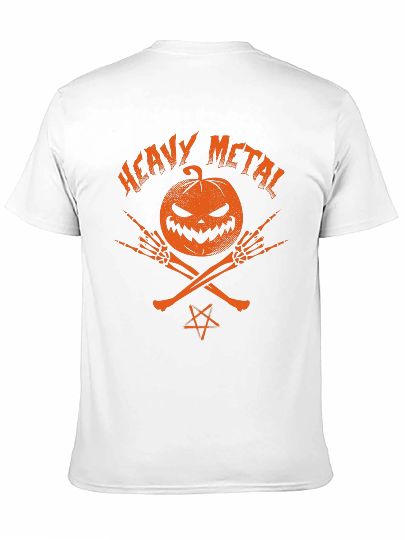 Heavy Metal Halloween Pumpkin T-Shirt