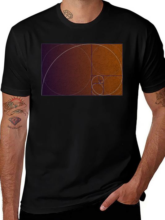 Golden Ratio Spiral Graphic T-Shirt