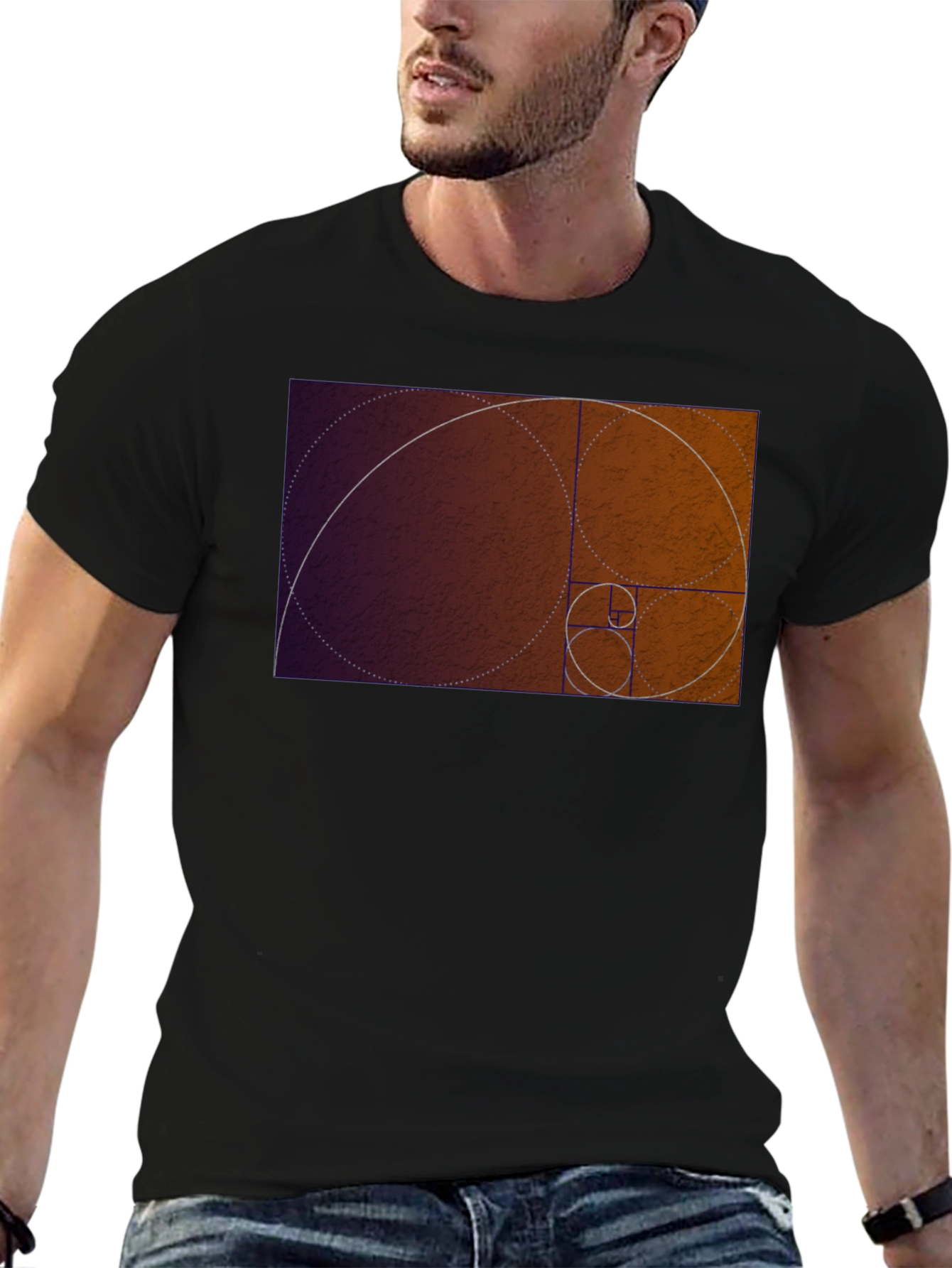 Golden Ratio Spiral Graphic T-Shirt
