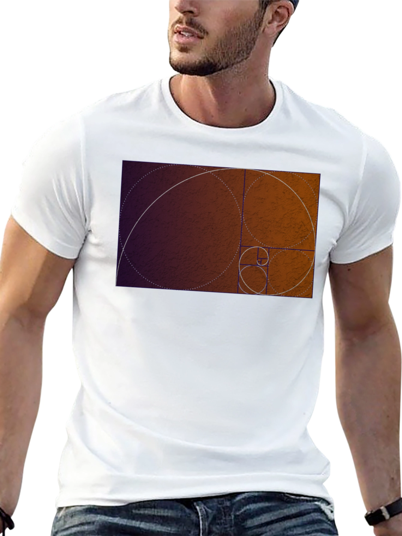 Golden Ratio Spiral Graphic T-Shirt