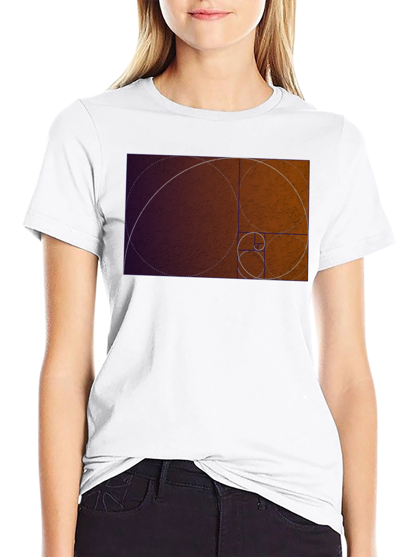 Golden Ratio Spiral Graphic T-Shirt
