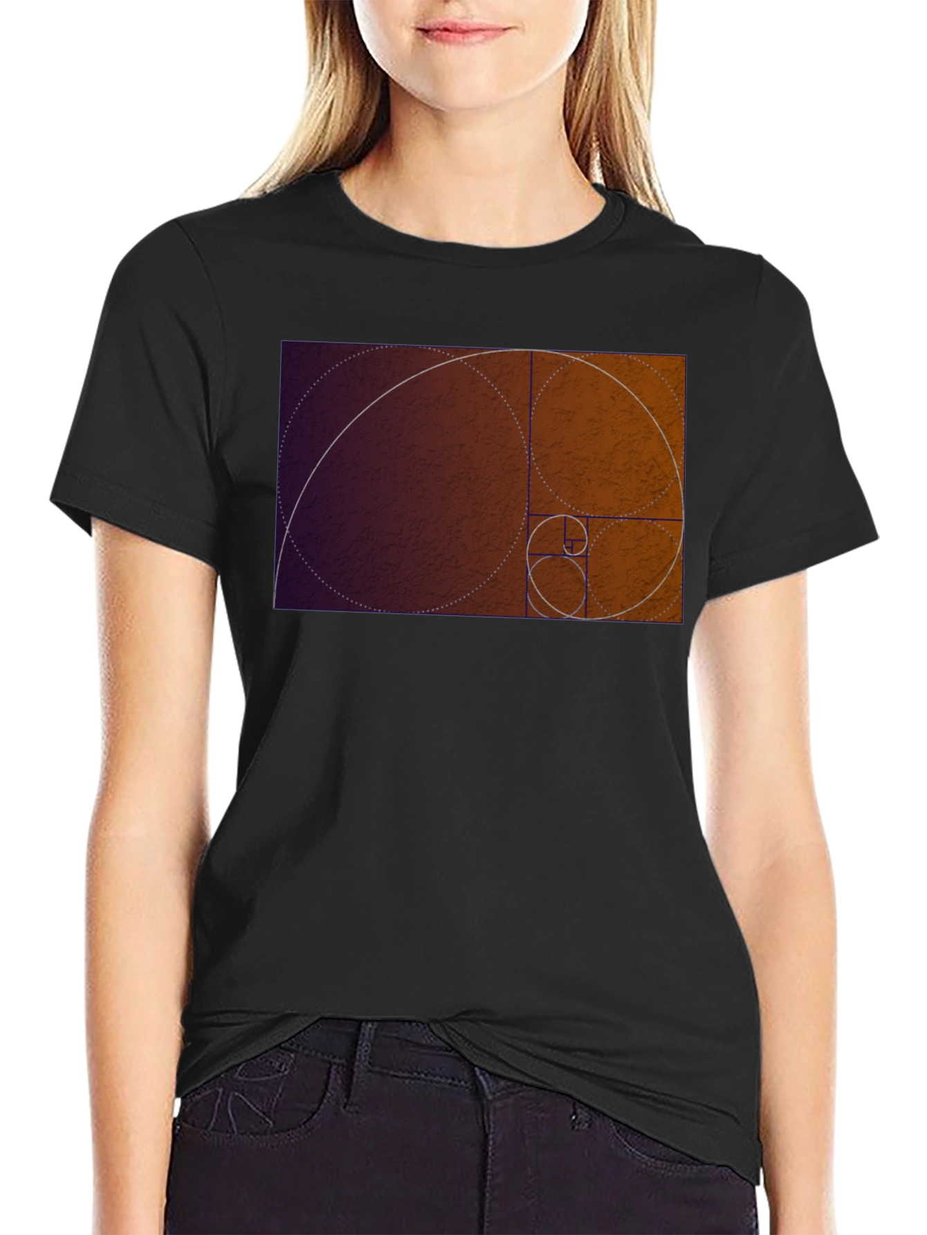 Golden Ratio Spiral Graphic T-Shirt
