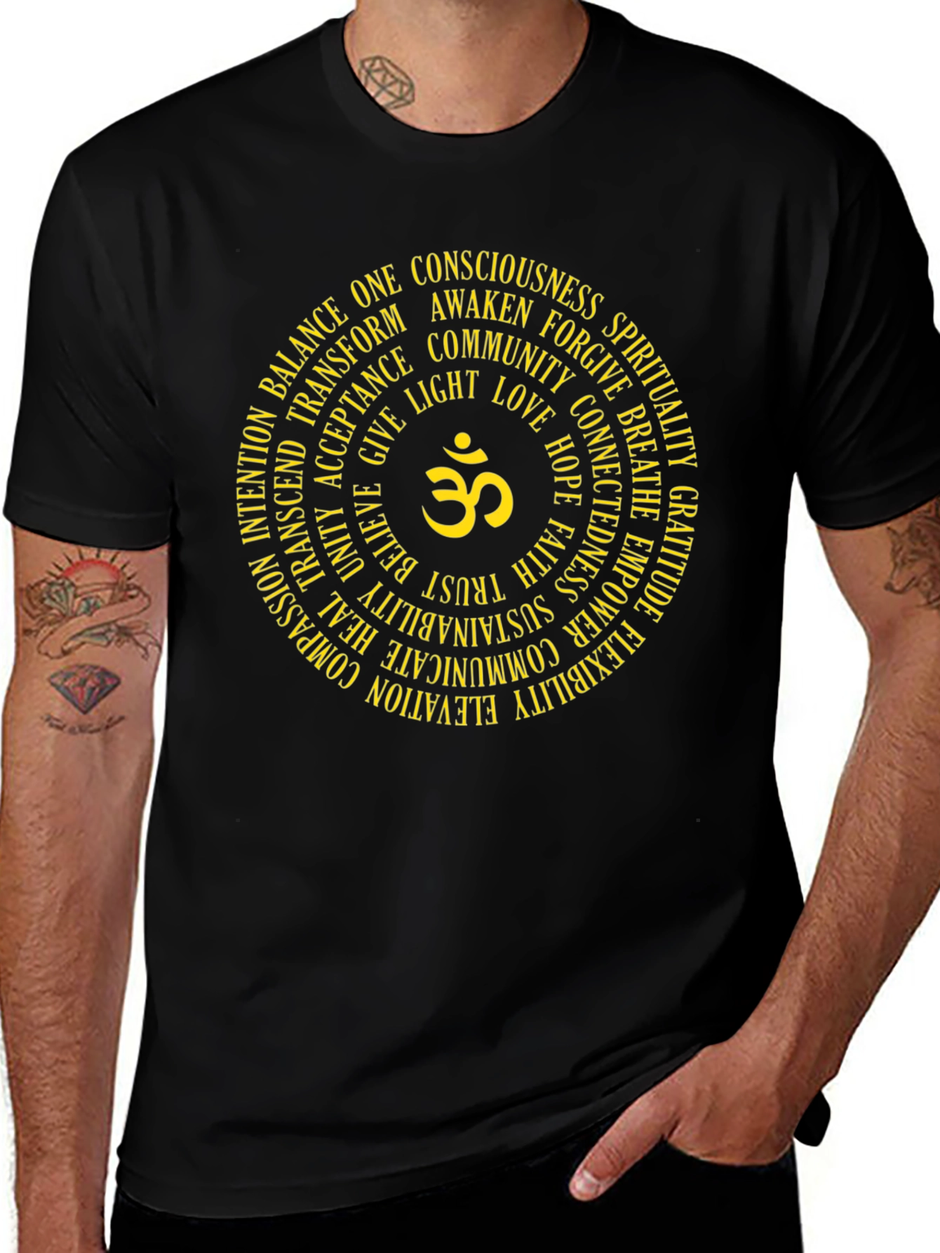 Om Circle Graphic Tee - Spiritual Conscious Design
