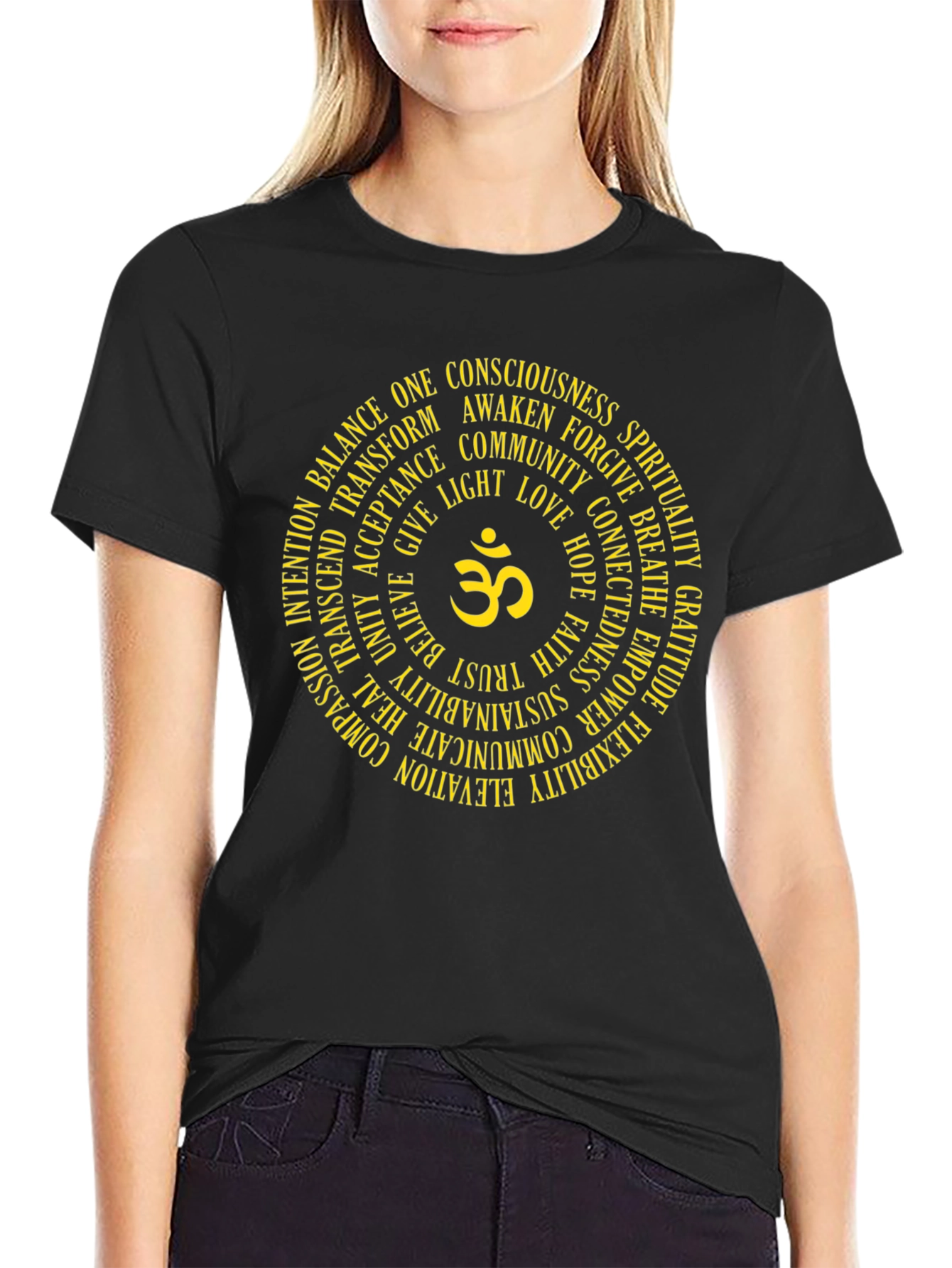 Om Circle Graphic Tee - Spiritual Conscious Design