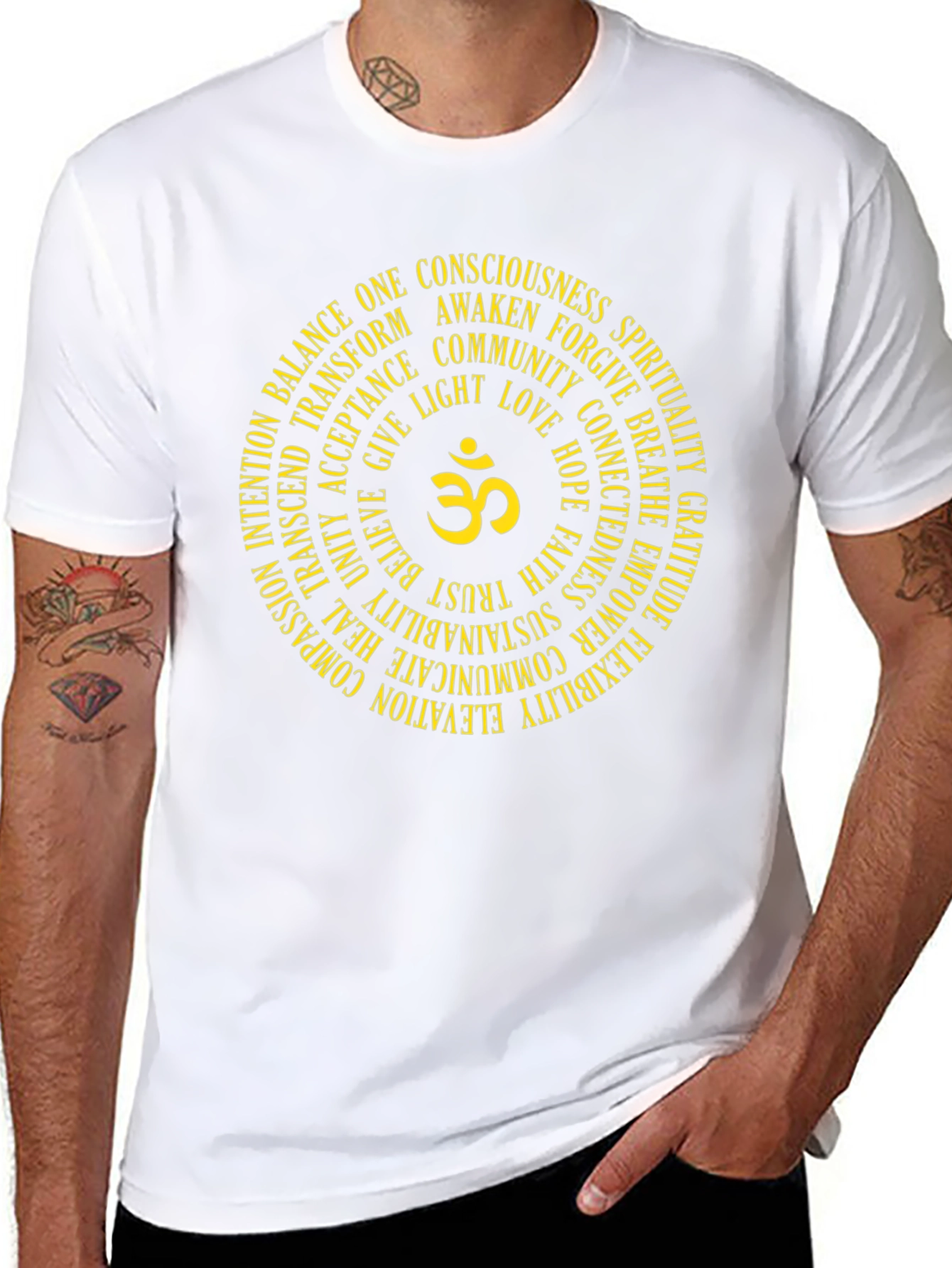 Om Circle Graphic Tee - Spiritual Conscious Design