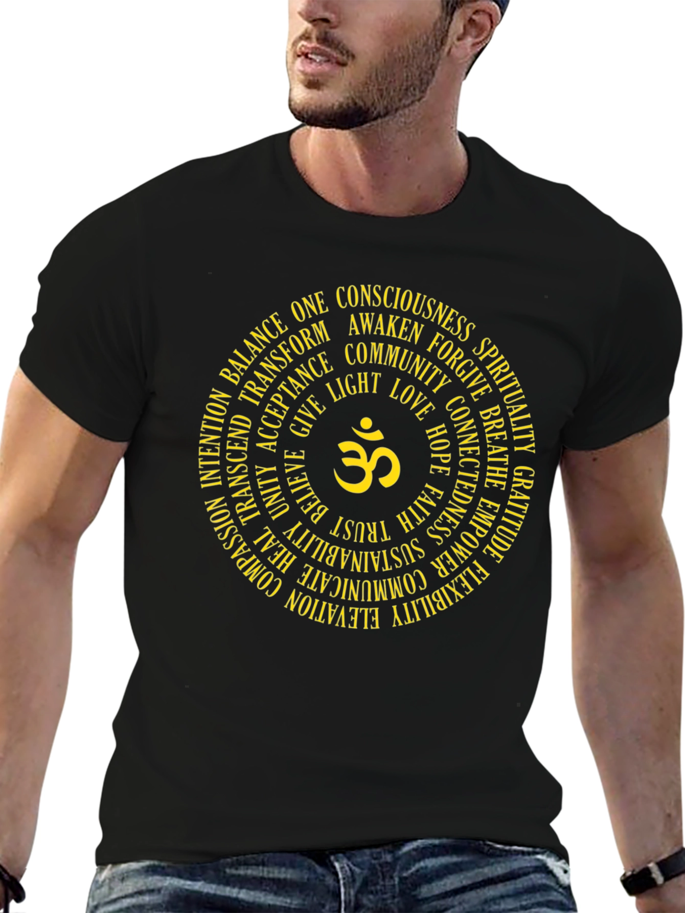 Om Circle Graphic Tee - Spiritual Conscious Design