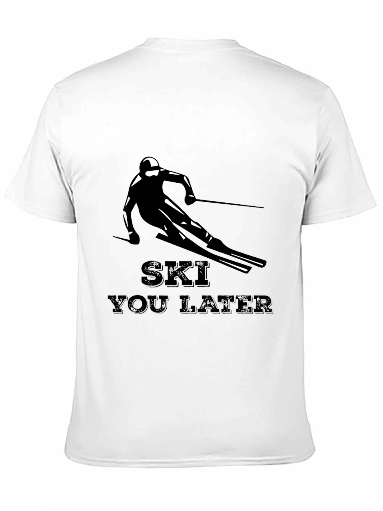 Ski You Later Graphic Tee - Black