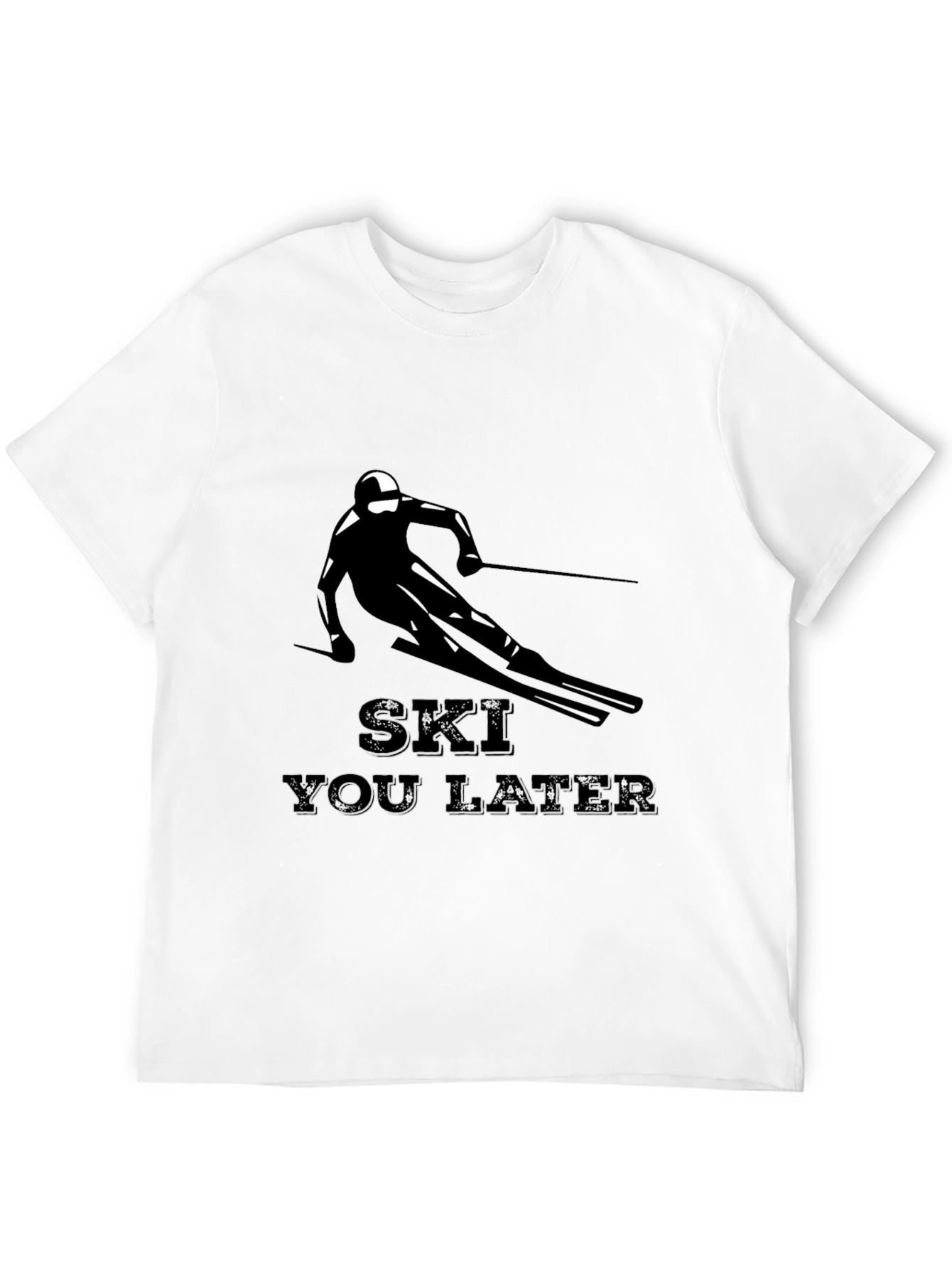 Ski You Later Graphic Tee - Black