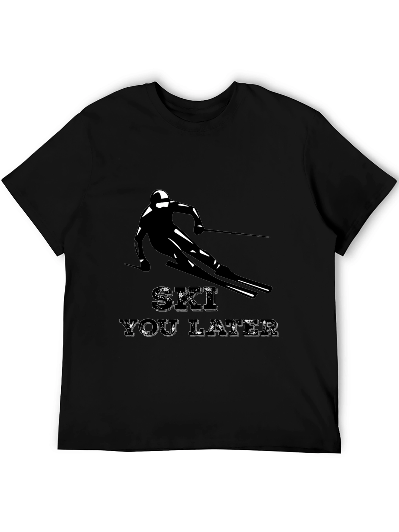 Ski You Later Graphic Tee - Black