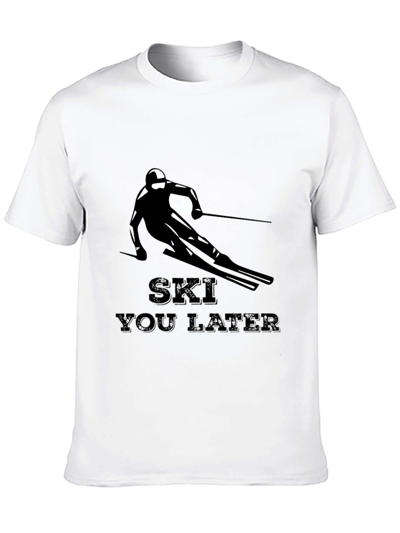 Ski You Later Graphic Tee - Black