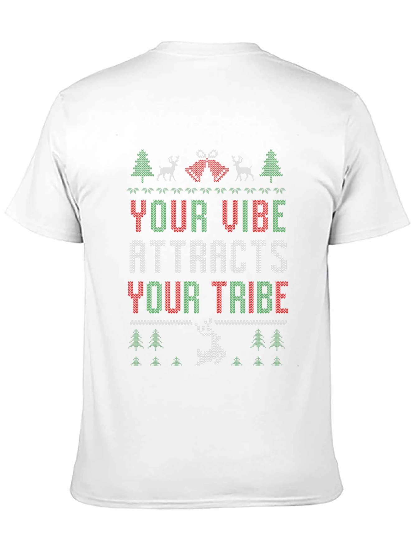 Ugly Christmas Sweater Vibe Attracts Tribe Tee