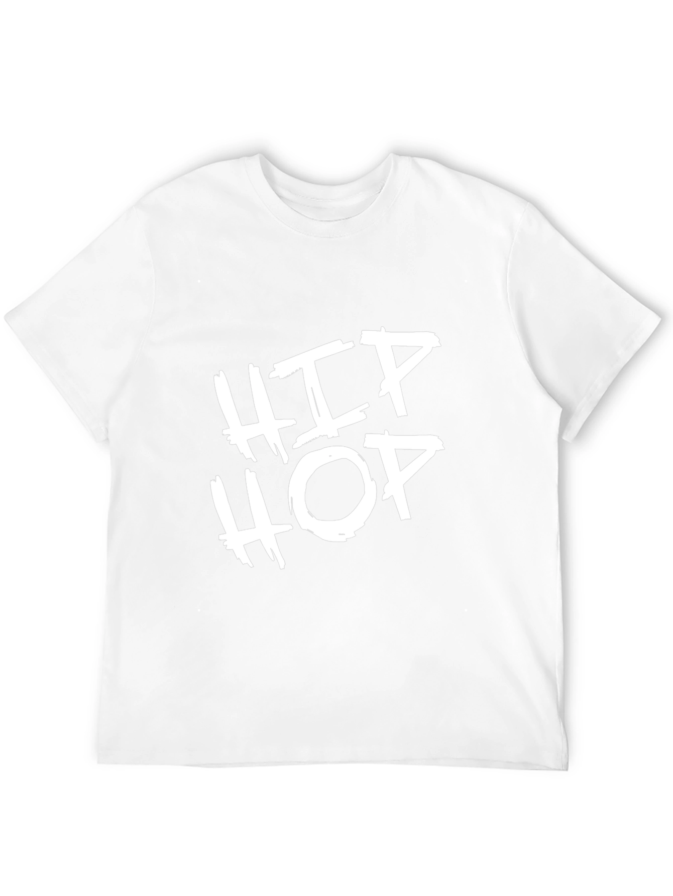 Black Hip Hop Graphic Tee - Casual Style
