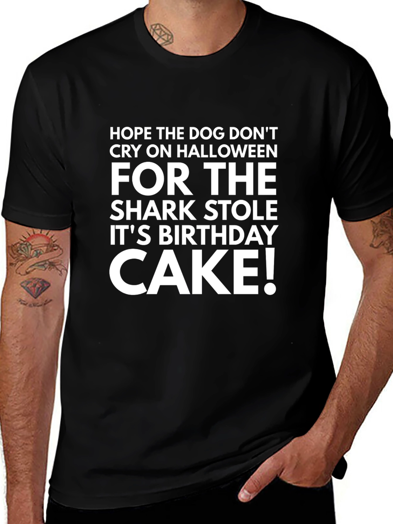 Halloween Birthday Cake T-Shirt - Mens Graphic Tee