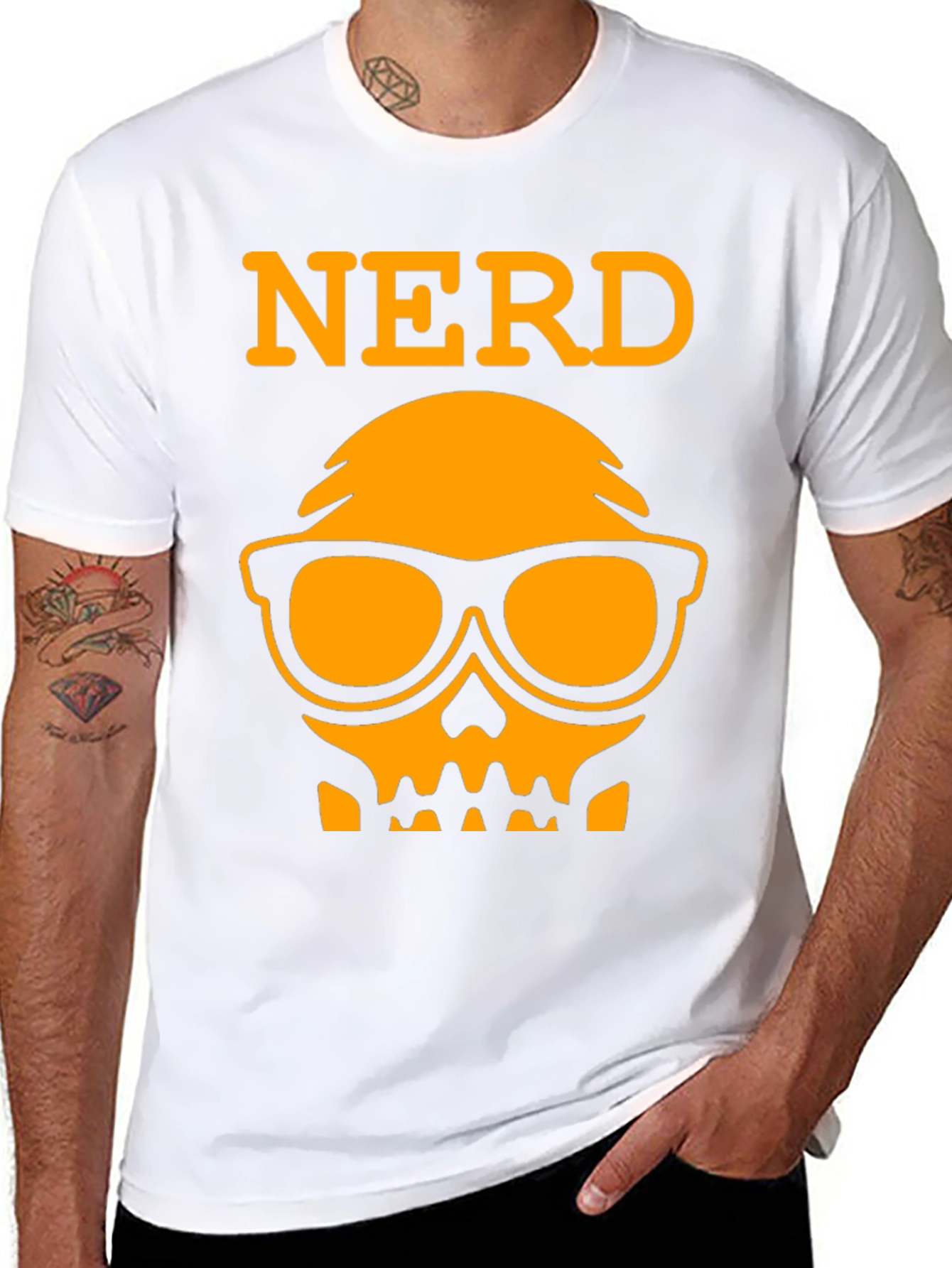 Nerd Skull T-Shirt - Geek Chic Tee