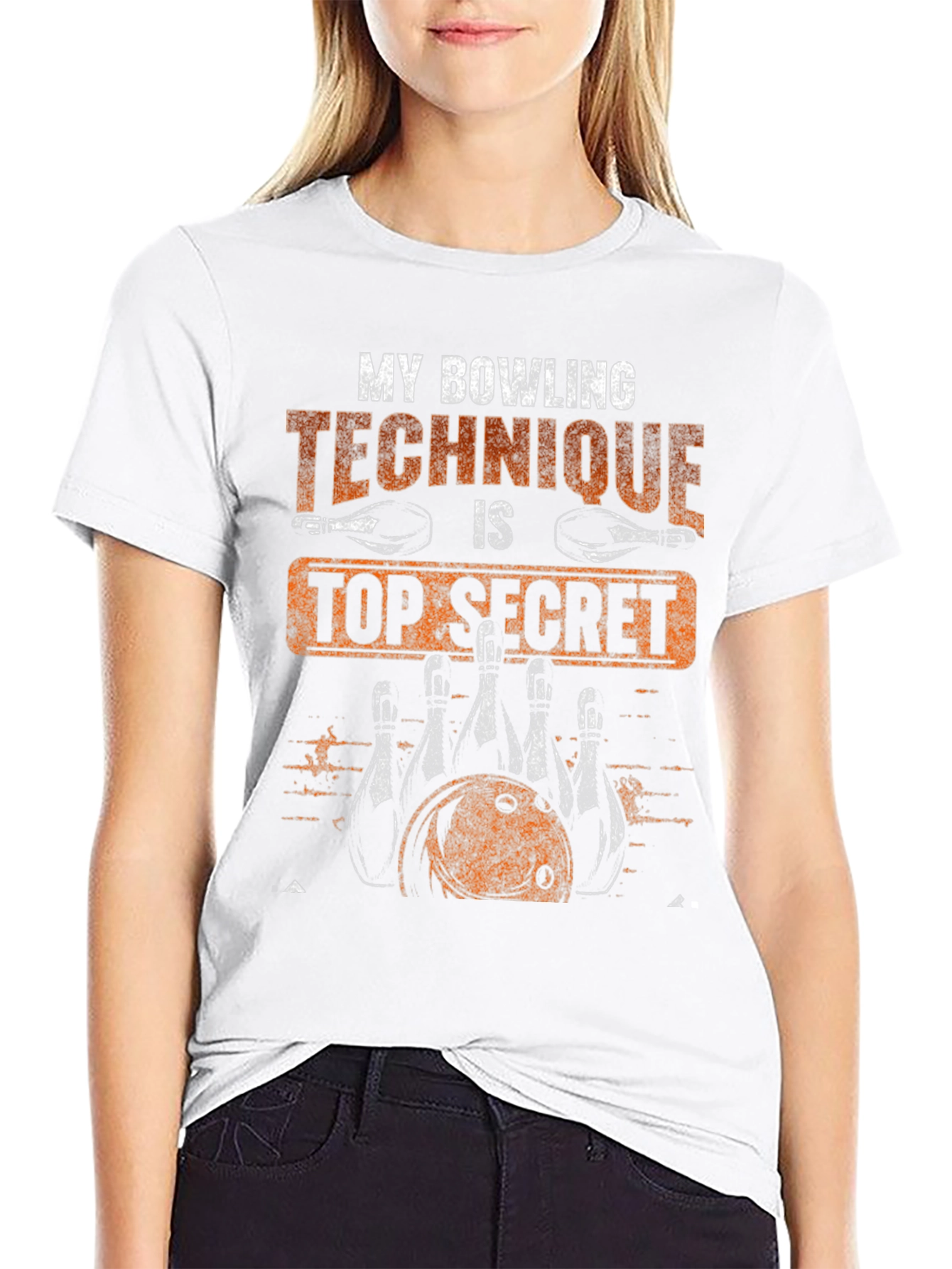 Bowling Technique Top Secret Graphic T-Shirt