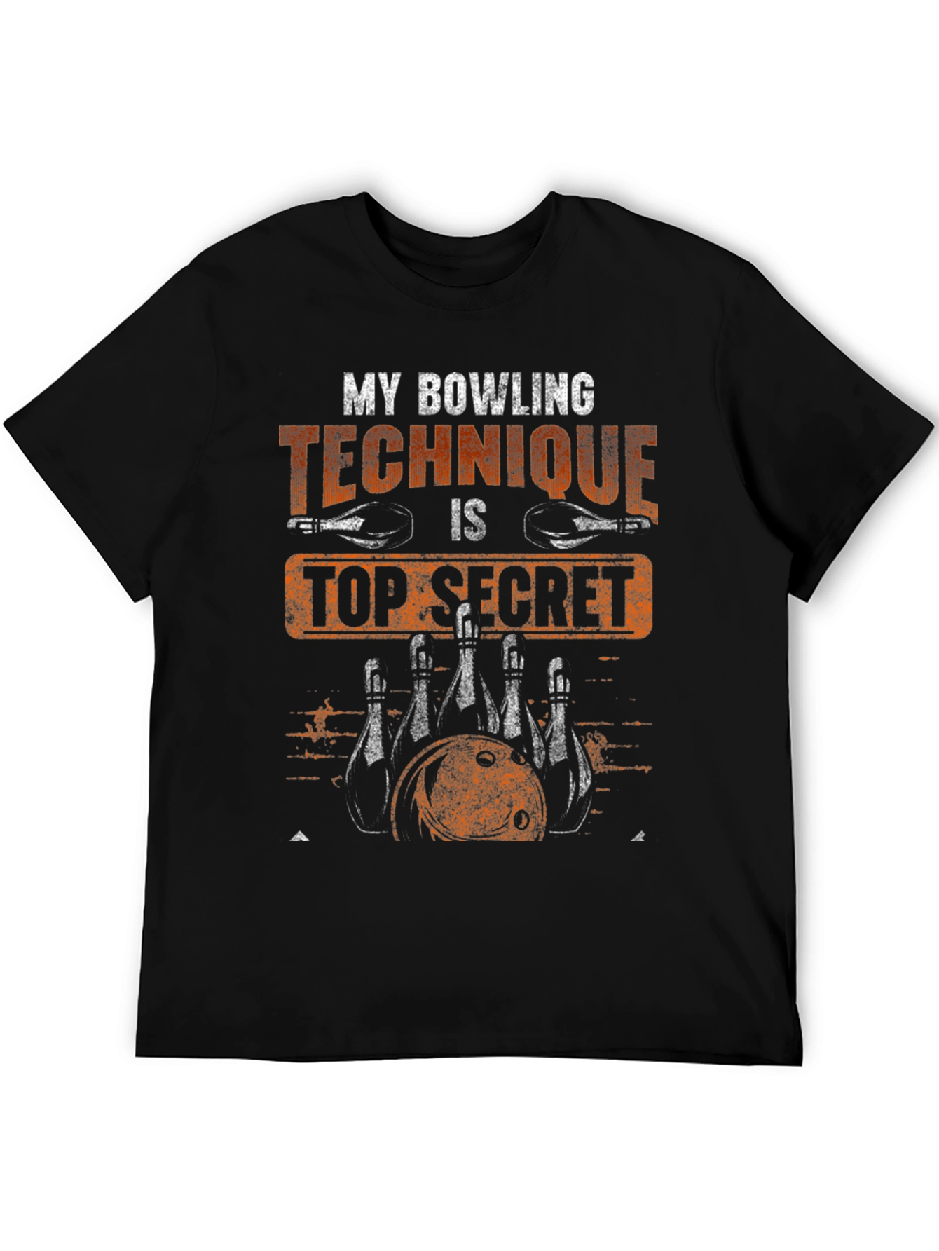 Bowling Technique Top Secret Graphic T-Shirt