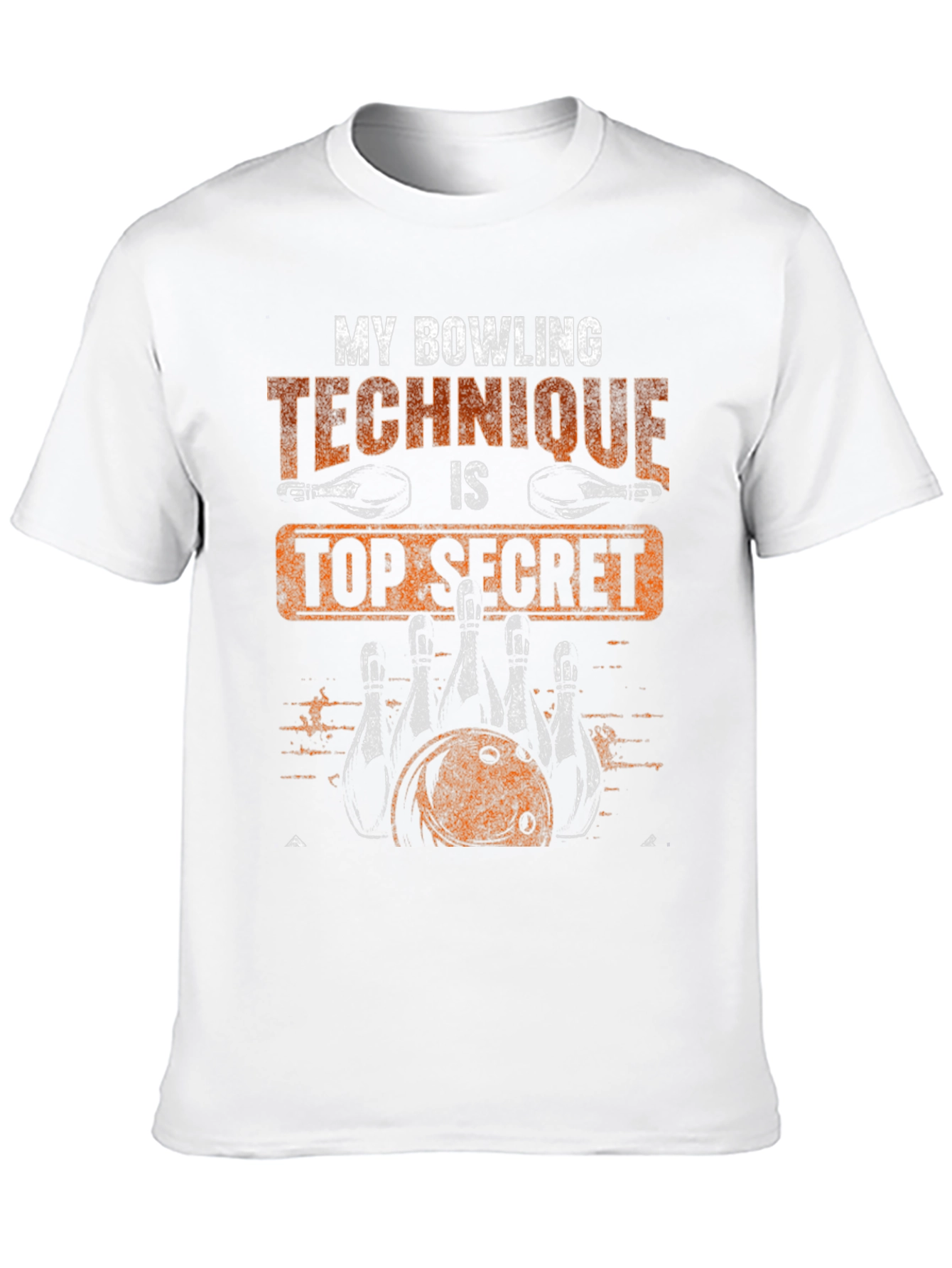 Bowling Technique Top Secret Graphic T-Shirt