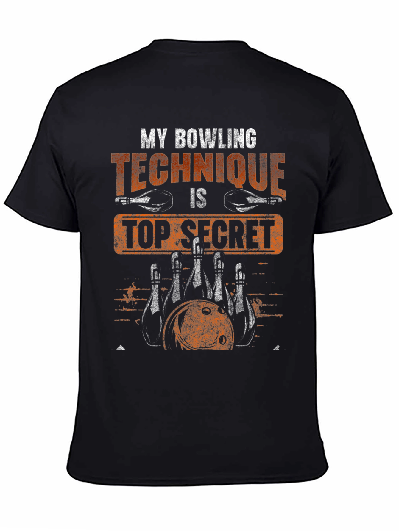 Bowling Technique Top Secret Graphic T-Shirt