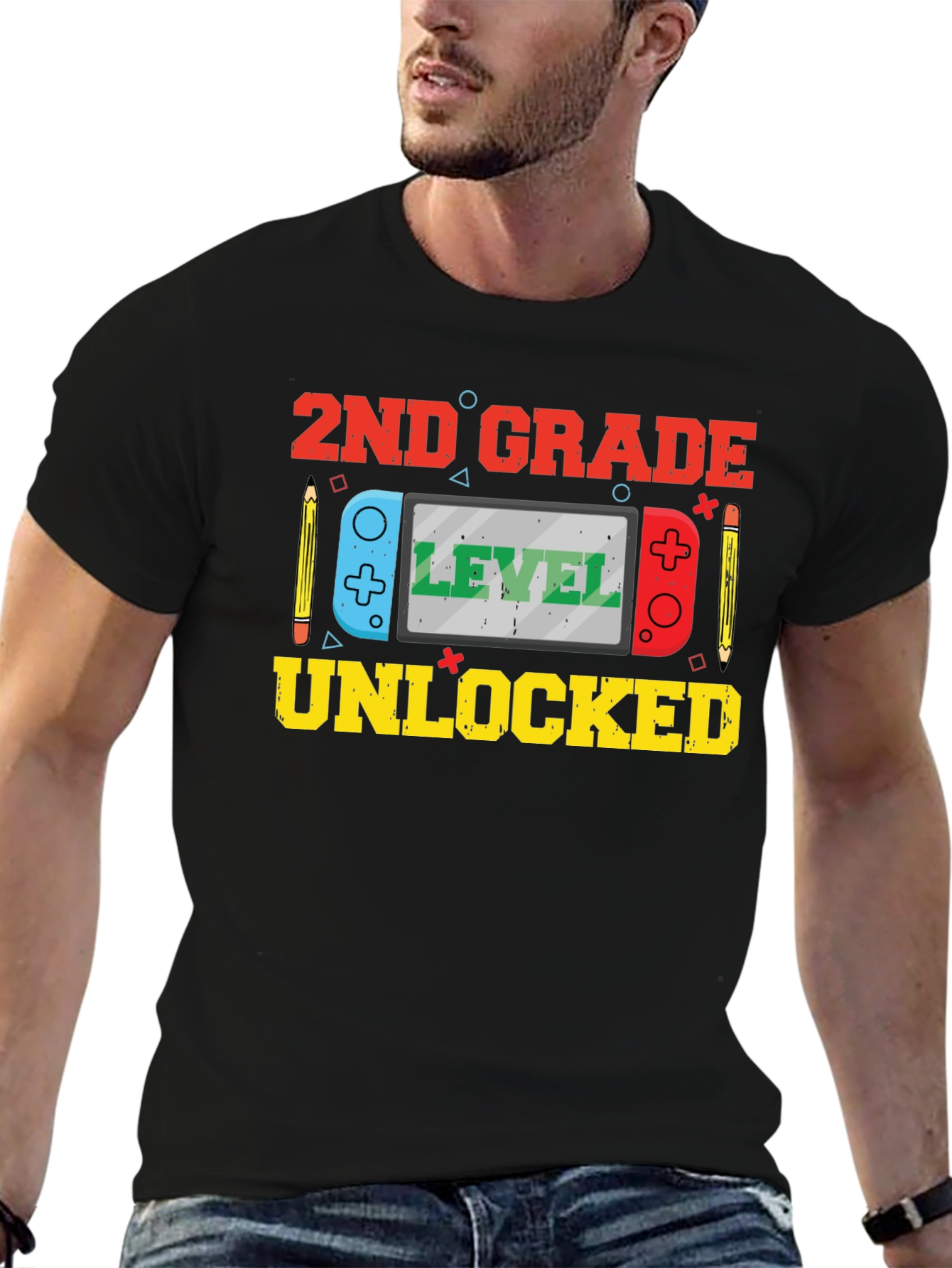 2nd Grade Level Unlocked Graphic T-Shirt