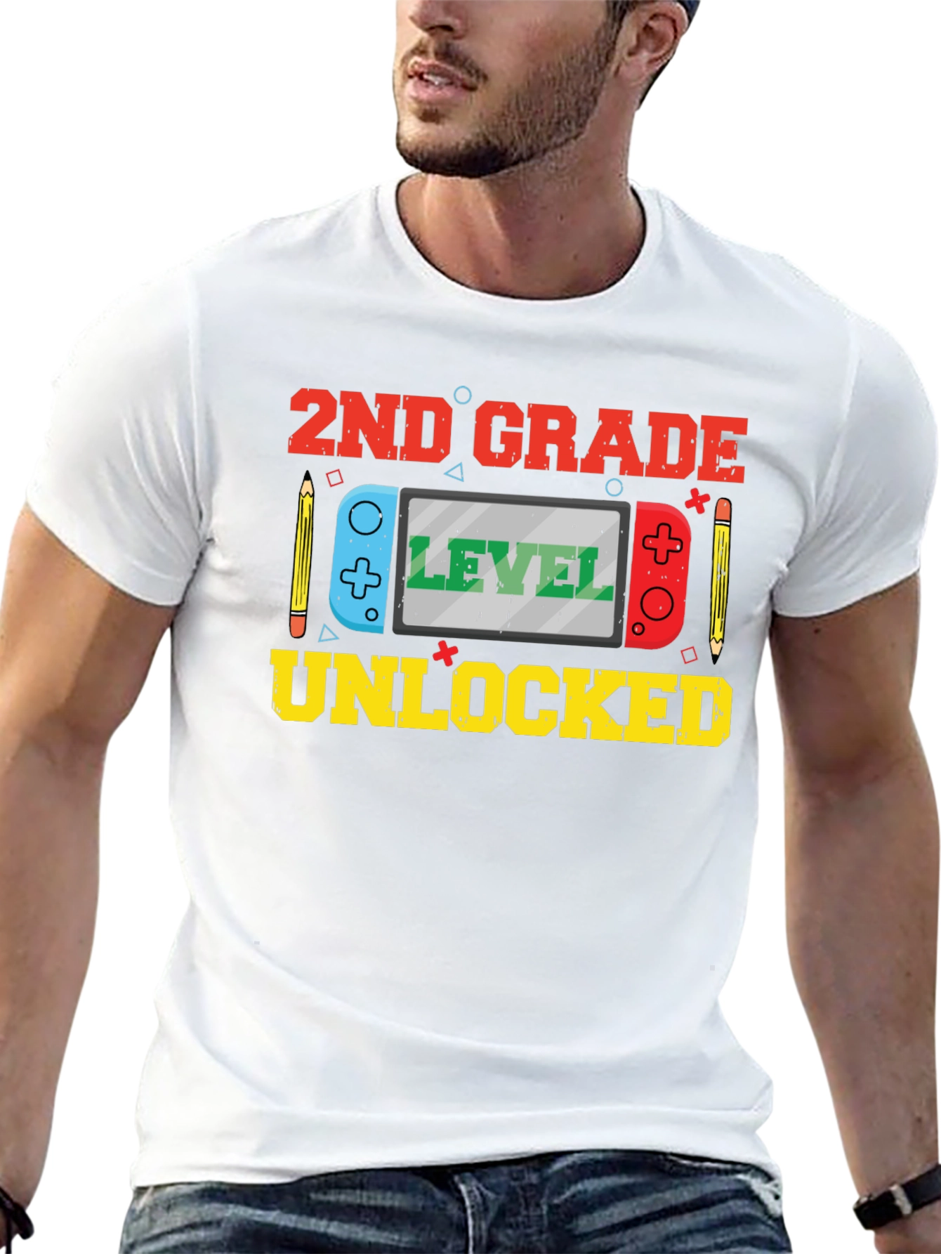 2nd Grade Level Unlocked Graphic T-Shirt