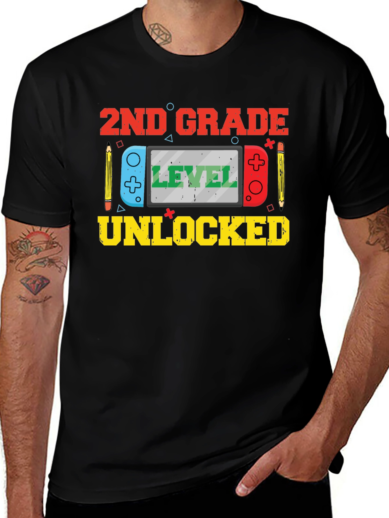 2nd Grade Level Unlocked Graphic T-Shirt