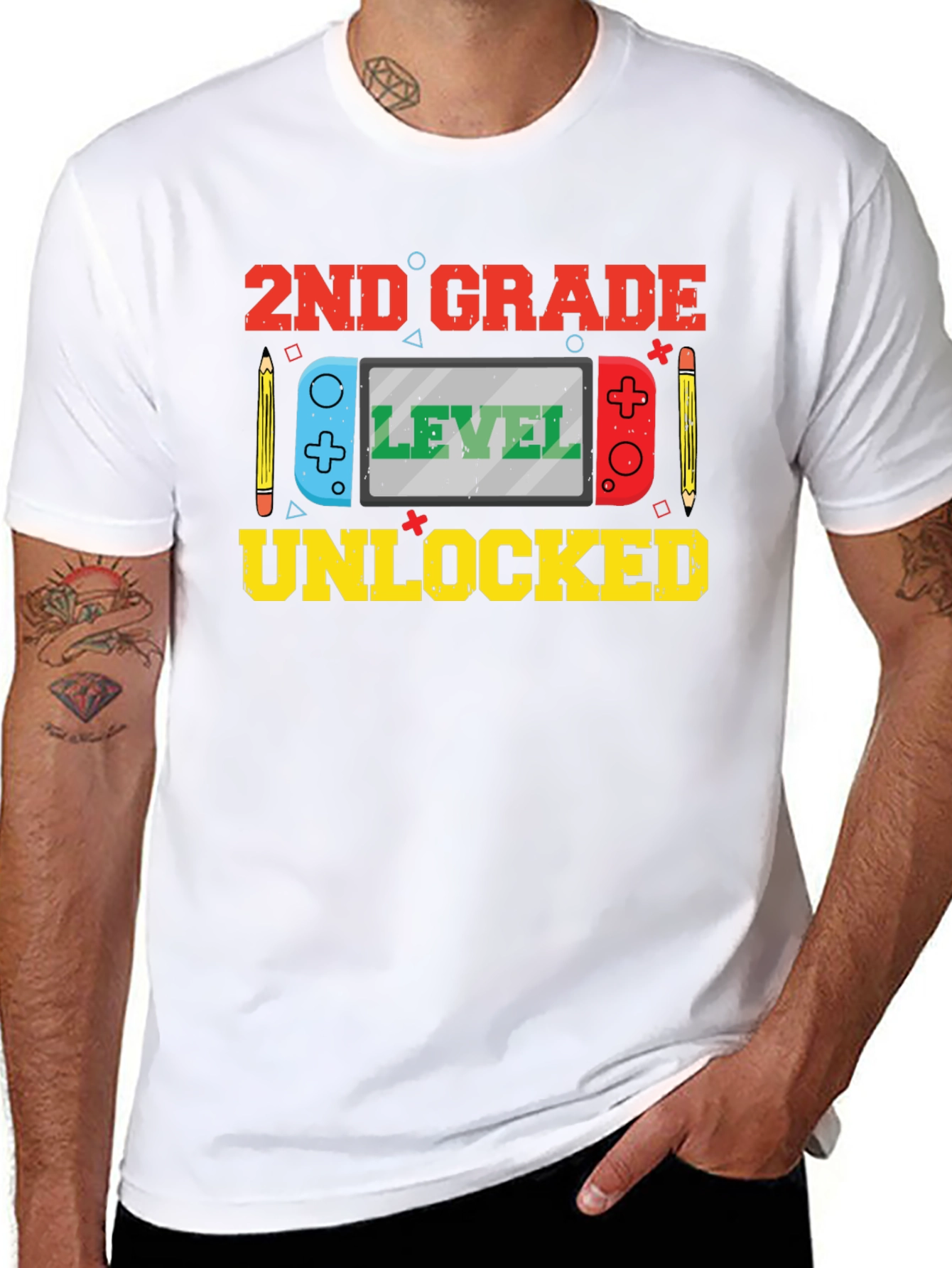 2nd Grade Level Unlocked Graphic T-Shirt