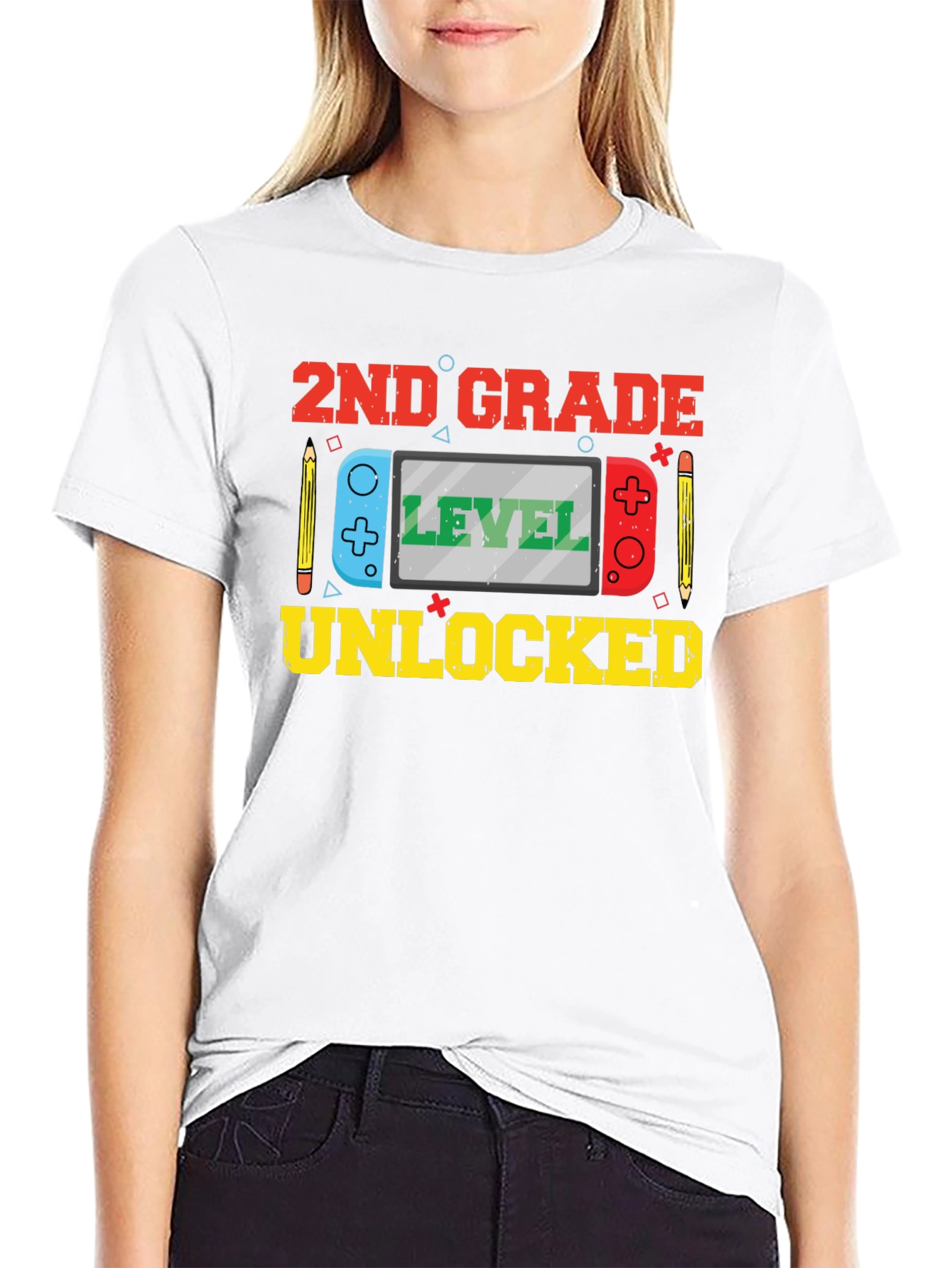 2nd Grade Level Unlocked Graphic T-Shirt