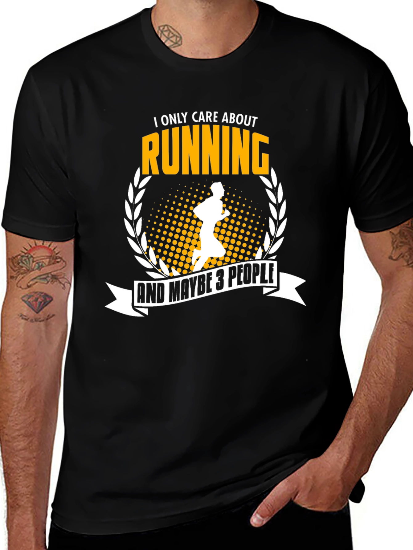 Running T-Shirt - I Only Care About Running