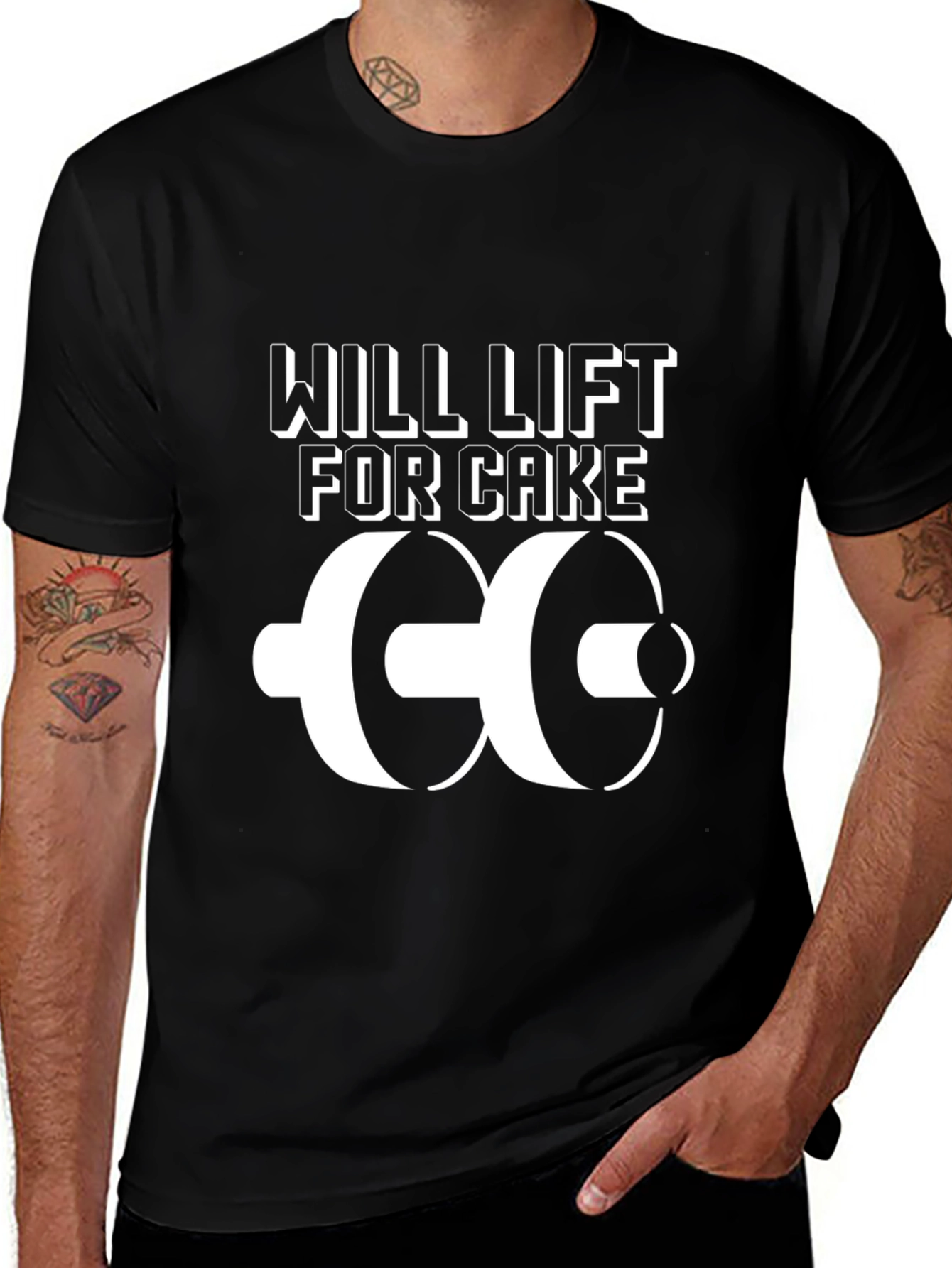 Will Lift for Cake Graphic T-Shirt
