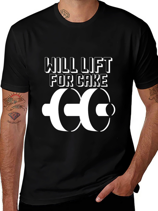 Will Lift for Cake Graphic T-Shirt