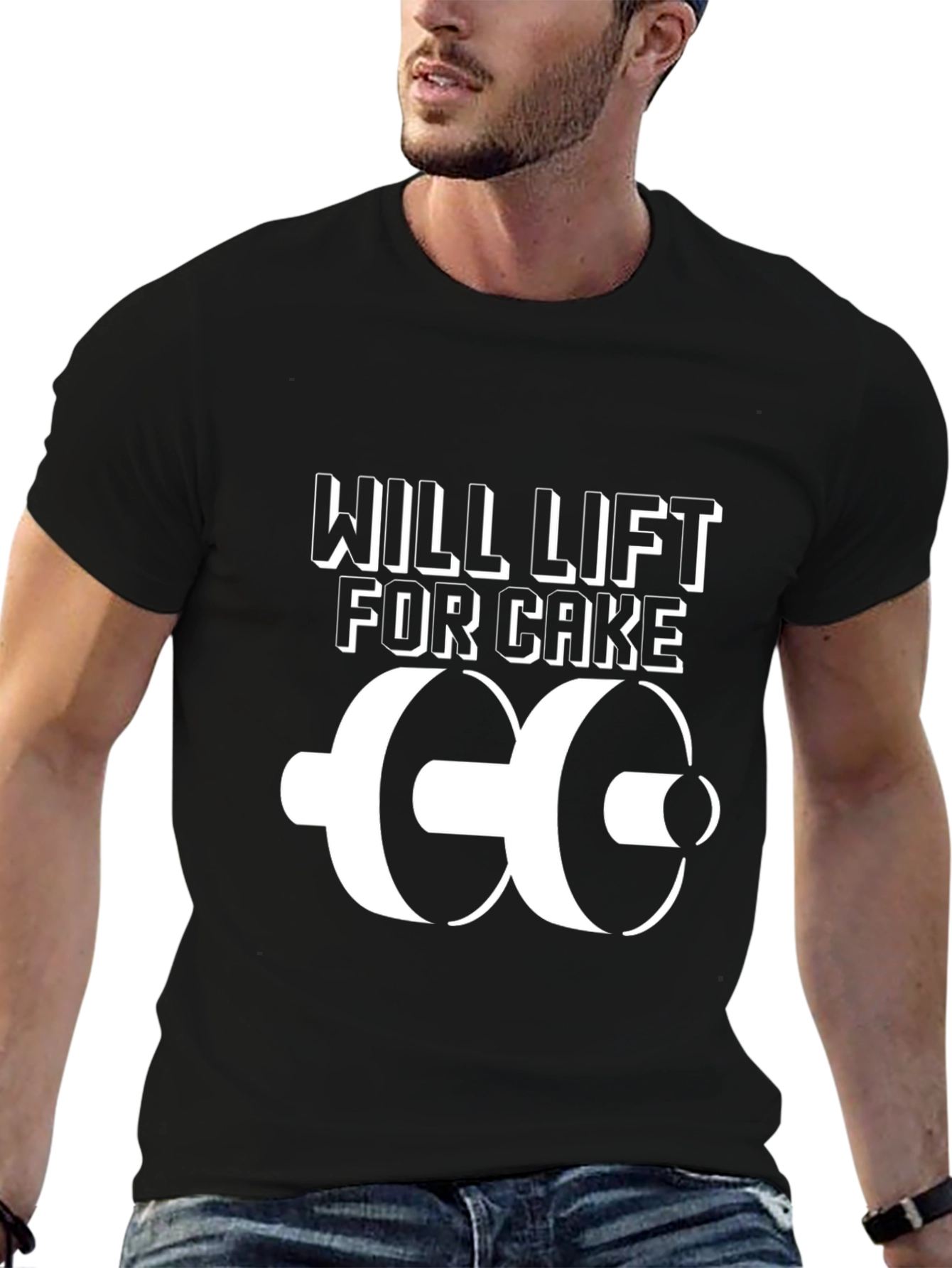 Will Lift for Cake Graphic T-Shirt