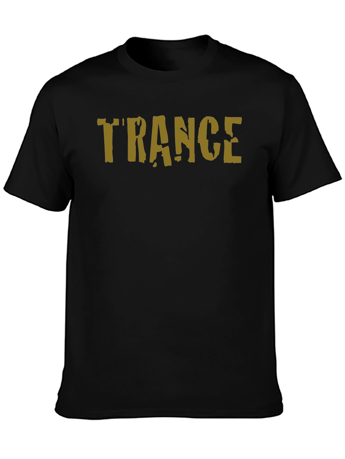 Trance Music Tee - Black Cotton T-Shirt