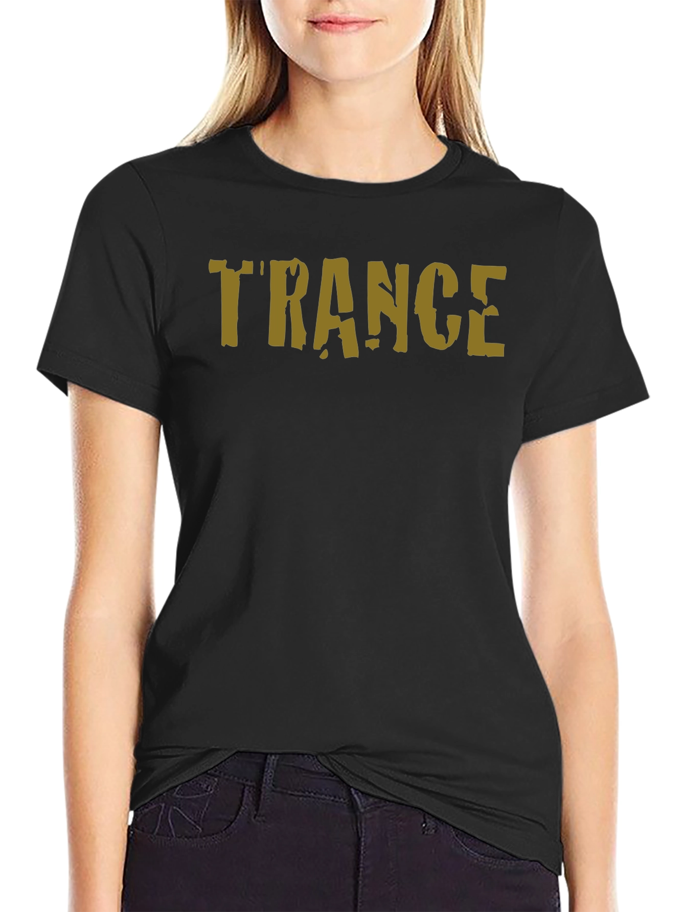 Trance Music Tee - Black Cotton T-Shirt