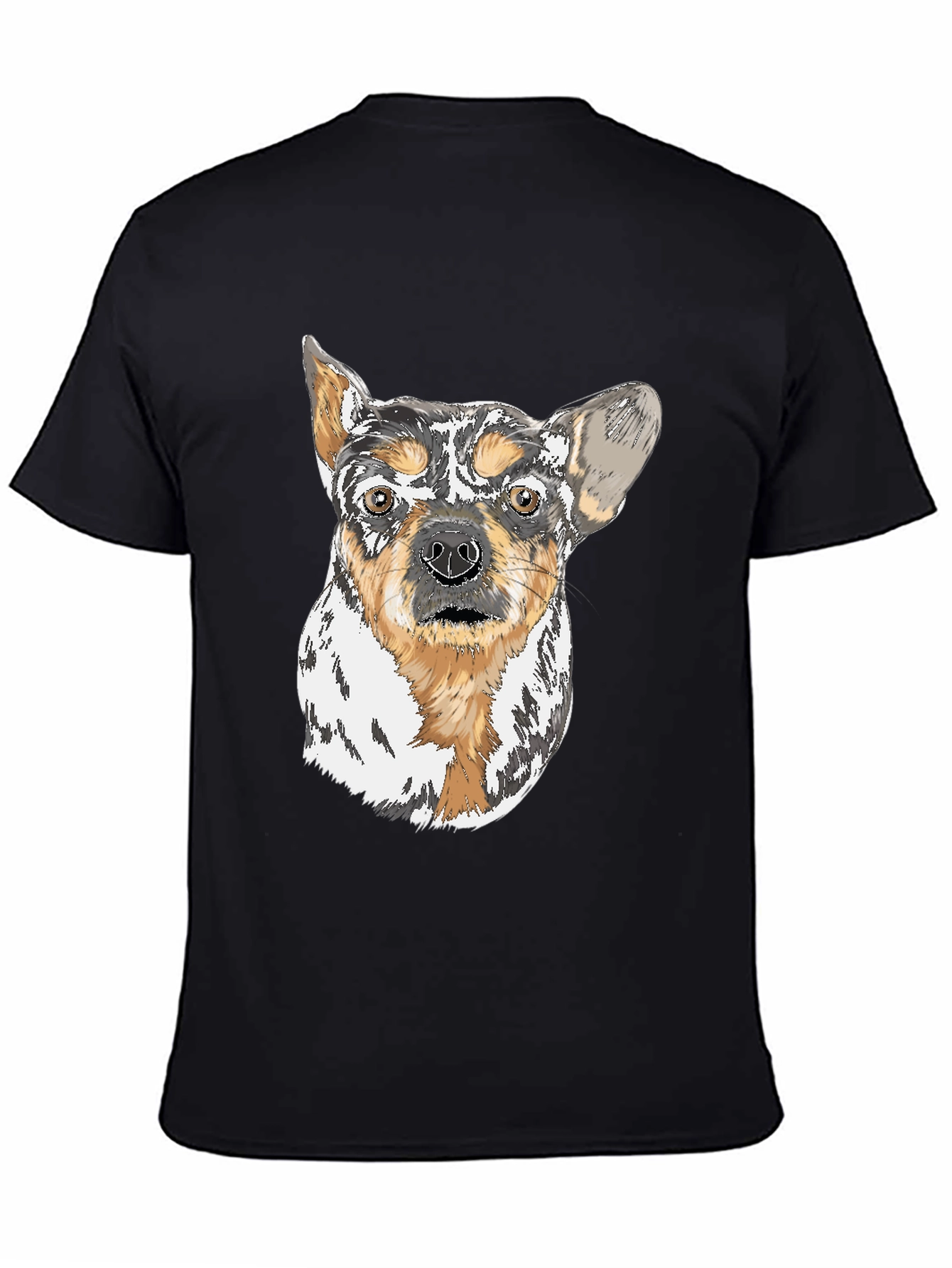 Dog Art Black T-Shirt - Unique Pet Lover Gift