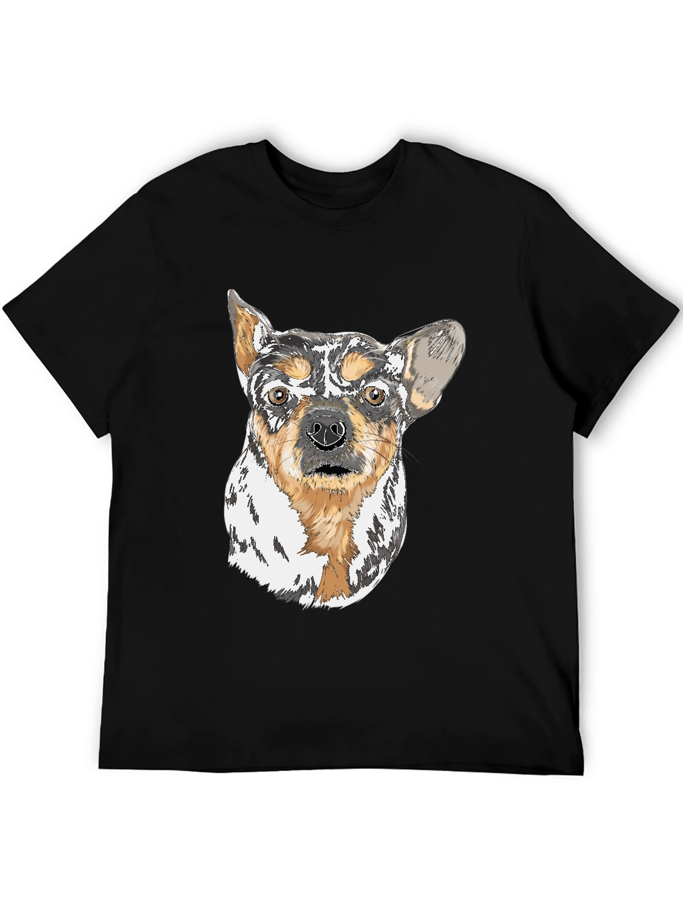 Dog Art Black T-Shirt - Unique Pet Lover Gift