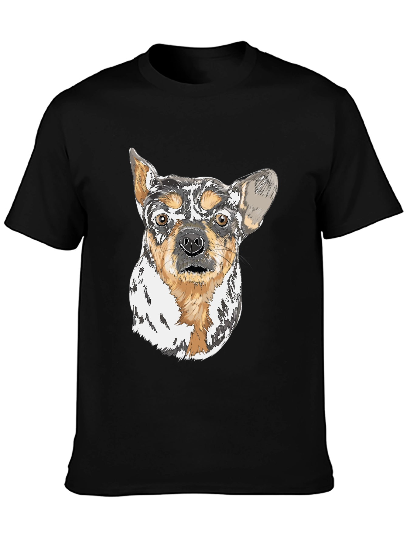Dog Art Black T-Shirt - Unique Pet Lover Gift