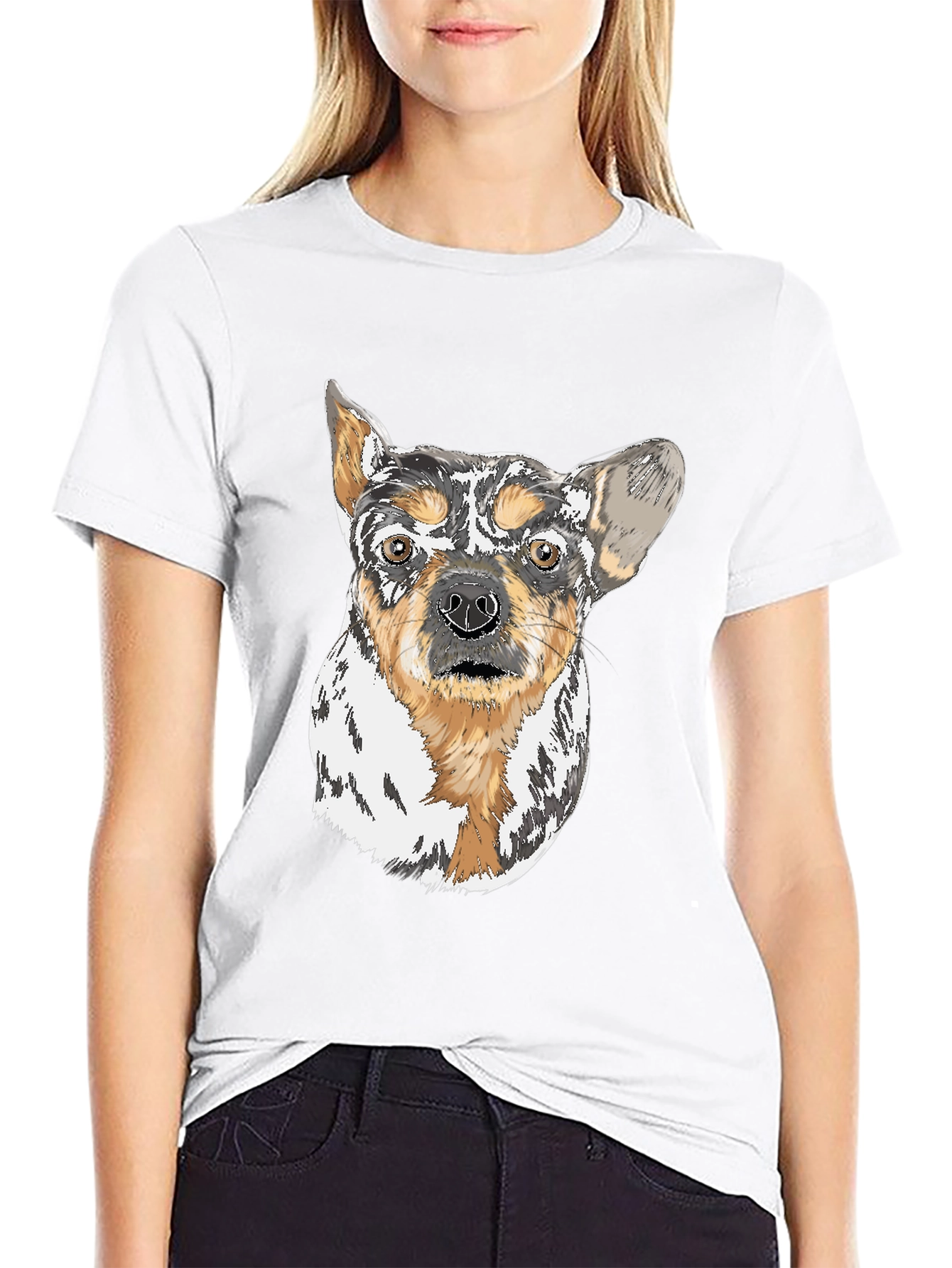 Dog Art Black T-Shirt - Unique Pet Lover Gift