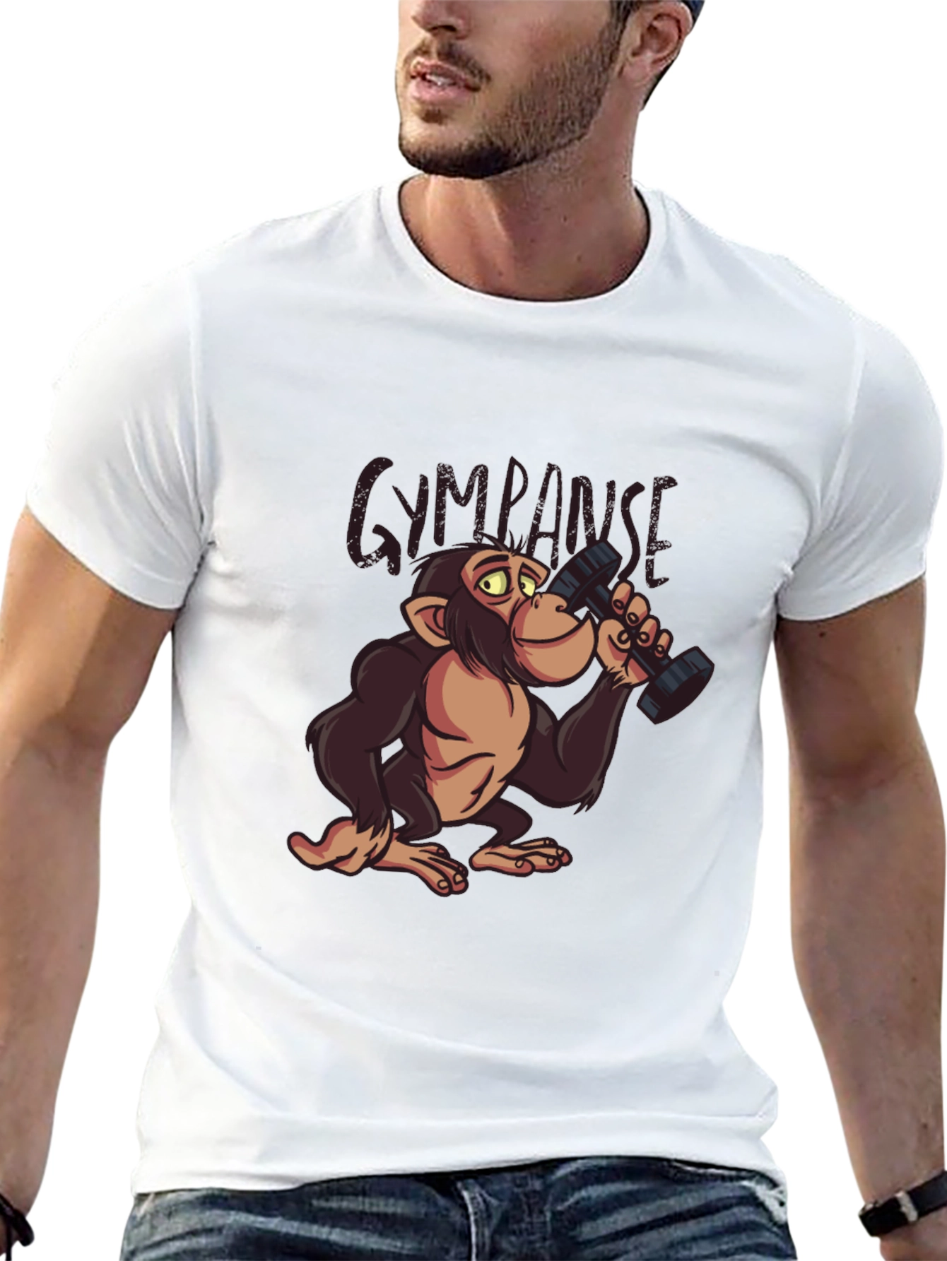 Gympanzee Graphic T-Shirt - Funny Workout Apparel