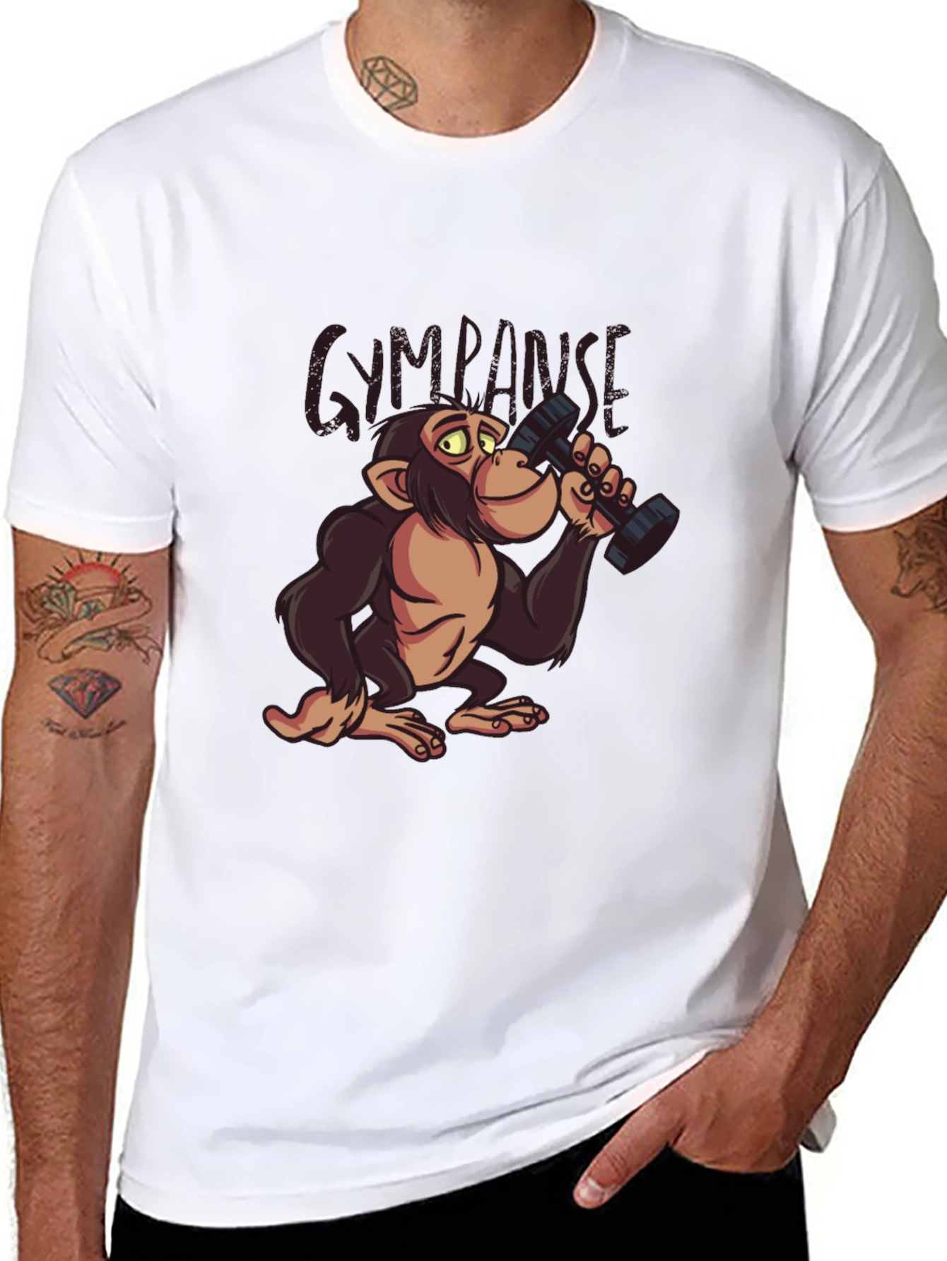 Gympanzee Graphic T-Shirt - Funny Workout Apparel