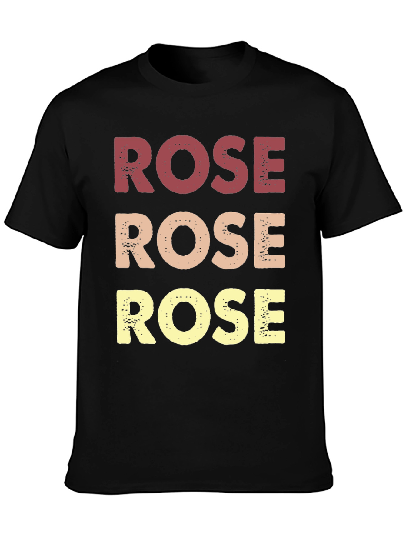 Retro Rose Graphic T-Shirt - Black