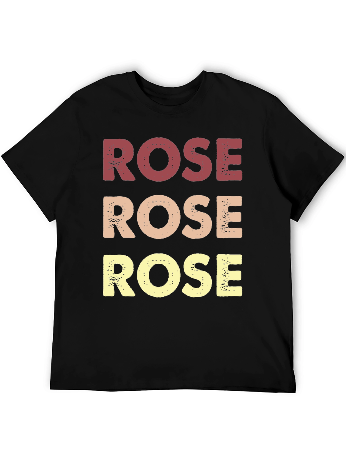 Retro Rose Graphic T-Shirt - Black