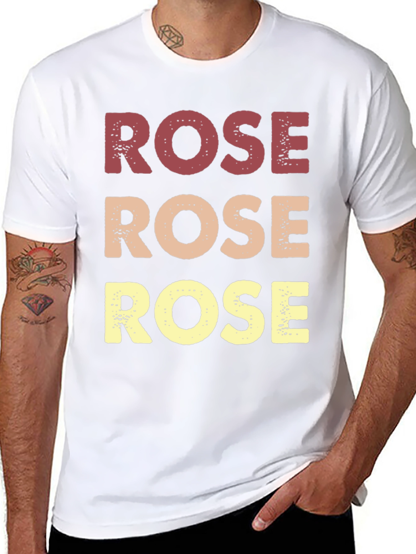 Retro Rose Graphic T-Shirt - Black