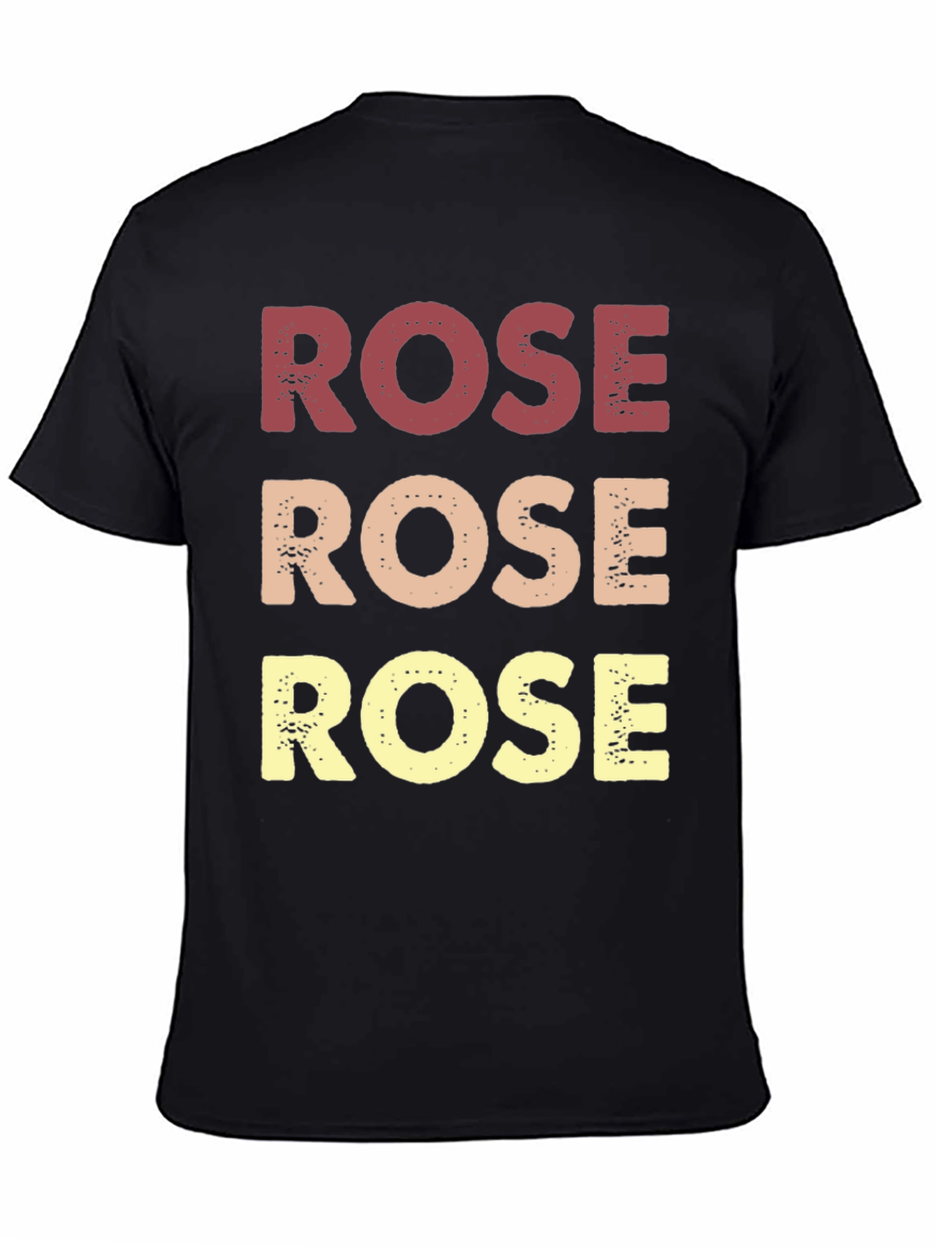 Retro Rose Graphic T-Shirt - Black