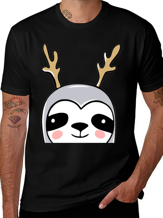 Sloth Reindeer Graphic Tee