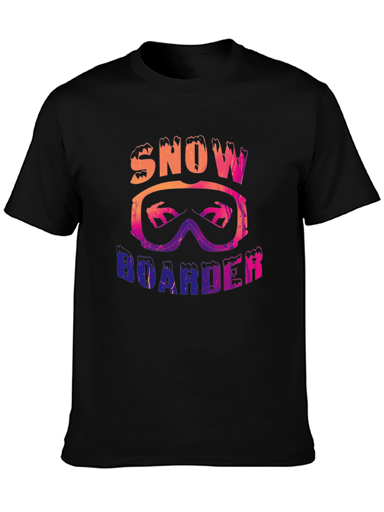 Snowboarder Graphic Tee - Black