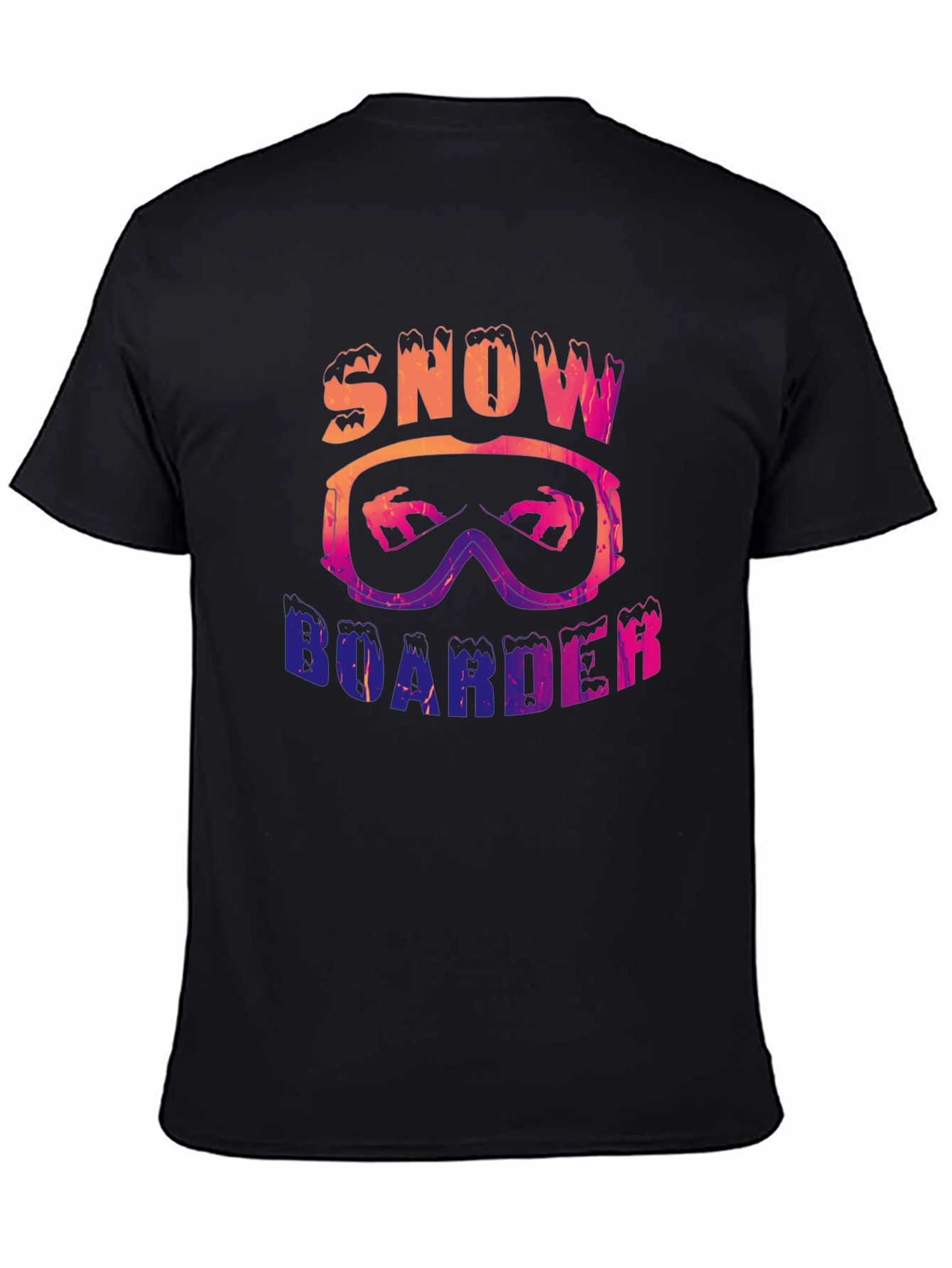 Snowboarder Graphic Tee - Black