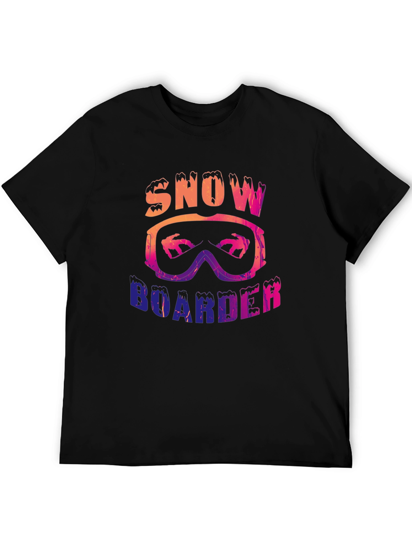 Snowboarder Graphic Tee - Black