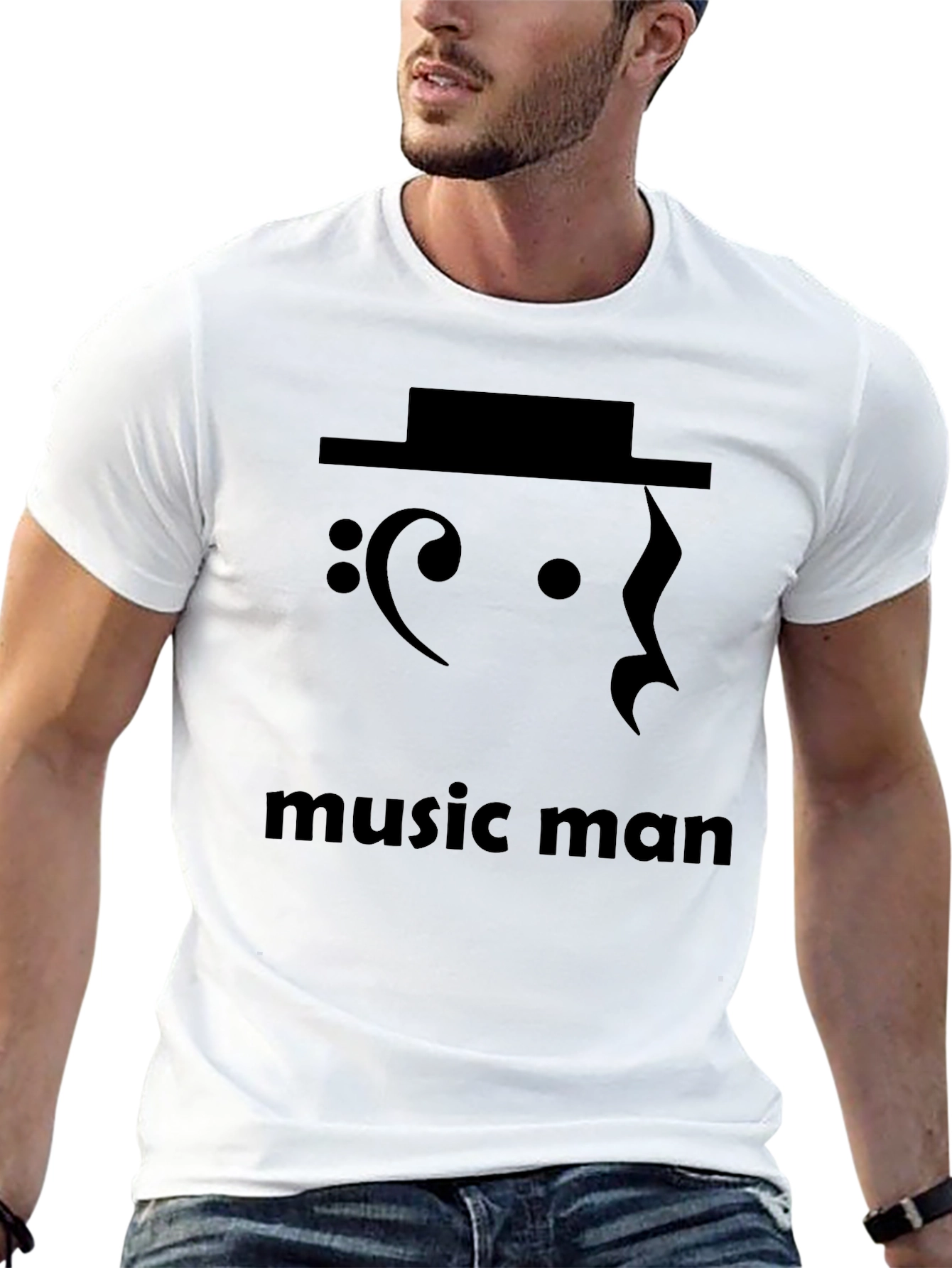 Music Man Graphic Tee - Unique Musician T-Shirt